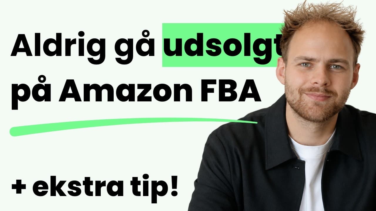 Aldrig gå udsolgt på Amazon igen