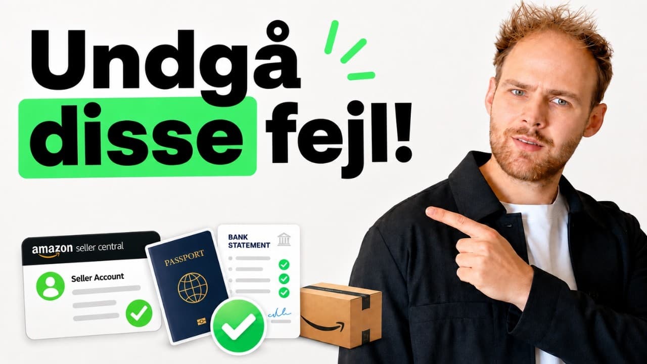 Sådan opretter du en Amazon FBA Seller Account i 2026